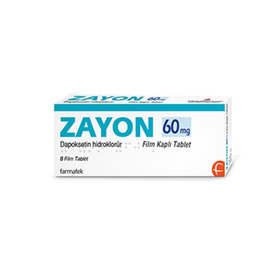 Zayon 60 Mg 6 Tablet Eczanede Satılan Erken Boşalma Geciktirici İlaç